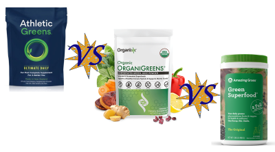 Athletic Greens vs OrganiGreens vs Amazing Grass Review by Phen Official